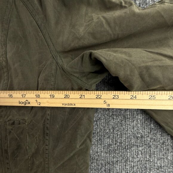 Barbour Beadnell Ladies Waxed Jacket Women Full Zip Green Size 10 USA Lined - Picture 11 of 16
